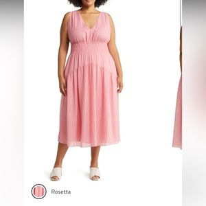 Beautiful pink 1x Vince long dress